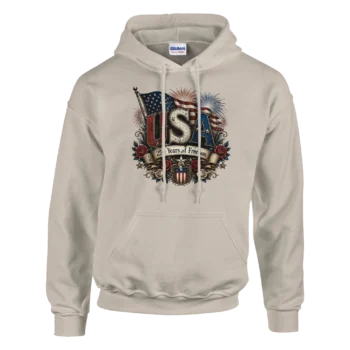250 Years Freedom Patriotic Hoodie 1776-2026 - All Apparel & Gifts, 4th of July Patriotic Shirts & Gifts, Hoodies