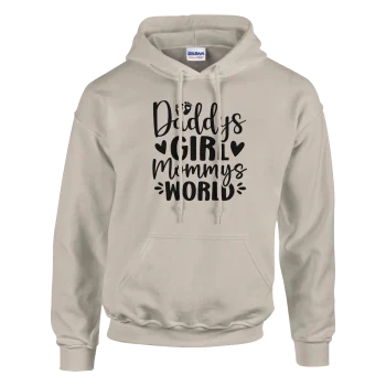 Daddy's Girl Mommy's World Pullover Hoodie - For Women, Hoodies
