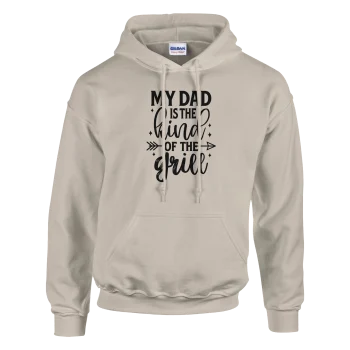 My Dad is King of the Grill Hoodie - Funny Quotes, Hoodies
