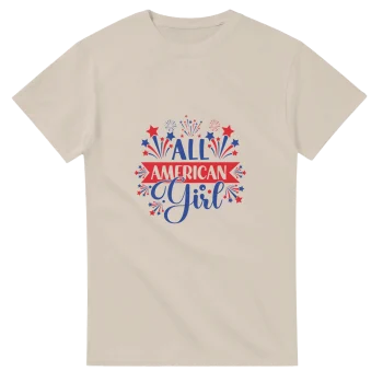 All American Girl 01 Graphic T-Shirt | Unisex Tee - Patriotic, T-Shirts