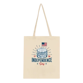 4th of July Canvas Tote Bag | Patriotic Design - All Apparel & Gifts, 4th of July Patriotic Shirts & Gifts, Tote bag