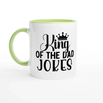 King of the Dad Jokes 11oz Coffee Mug - Funny Quotes, Mugs