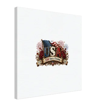 1776-2026 Freedom Canvas Print | Patriotic USA Wall Art - All Apparel & Gifts, Canvas & Posters, 4th of July Patriotic Shirts & Gifts