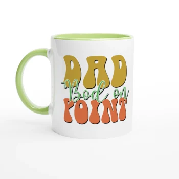 Dad Bod on Point 01 Coffee Mug - 11oz Ceramic - Funny Quotes, Mugs