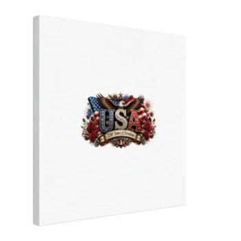 250 Years Freedom 1776-2026 Patriotic Canvas Print - All Apparel & Gifts, Canvas & Posters, 4th of July Patriotic Shirts & Gifts