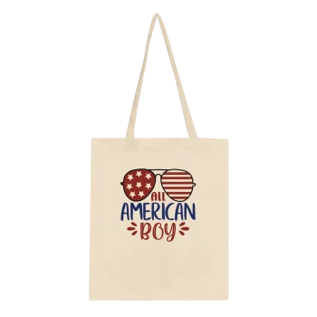 All American Boy 01 Canvas Tote Bag - Patriotic, Tote bag