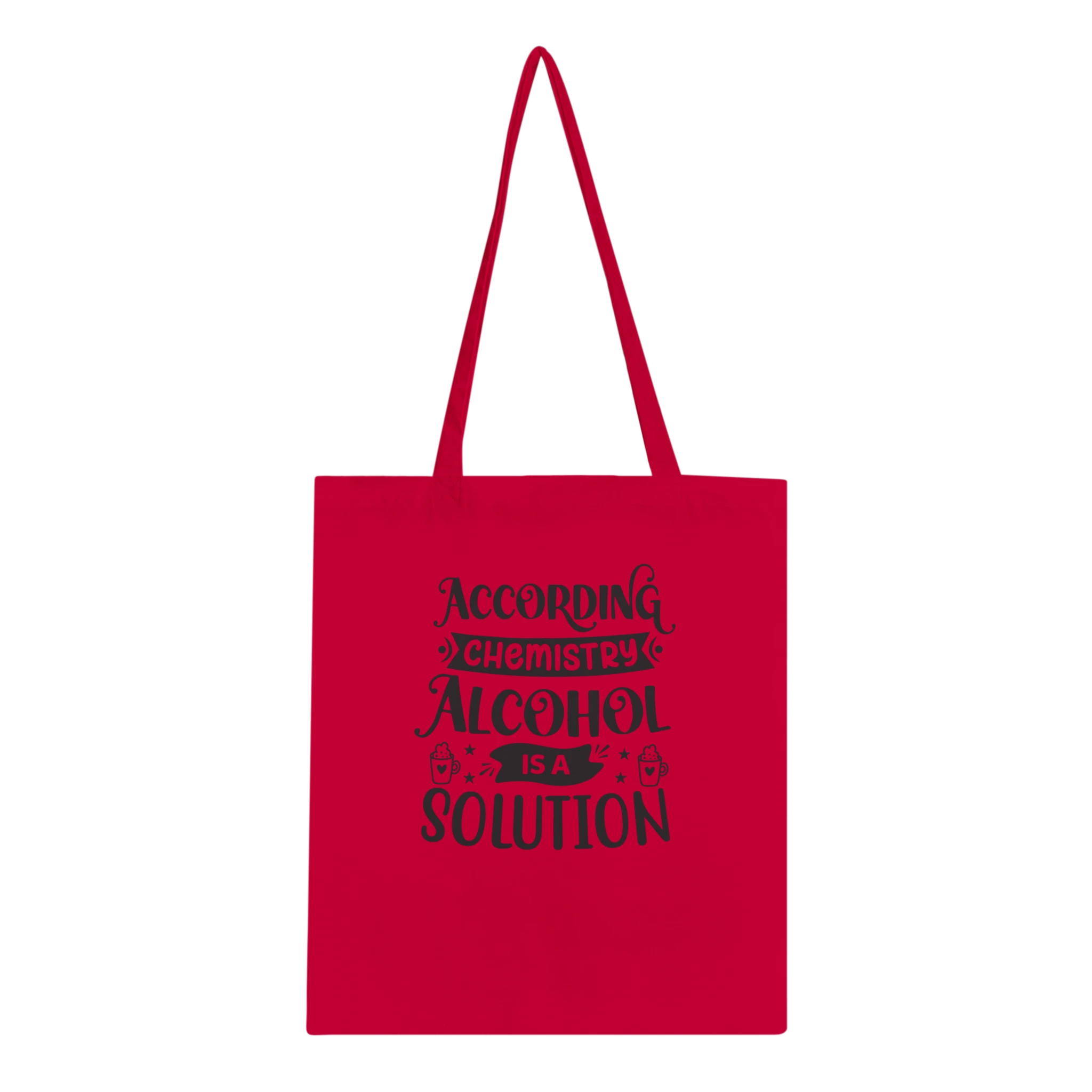 Chemistry Alcohol Solution Canvas Tote Bag - All Apparel & Gifts, Funny Quotes, Tote bag