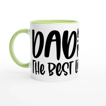 Dad Life is the Best Life Mug | 11oz Ceramic - Funny Quotes, Mugs