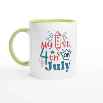 My First Fourth Of July Mug - 11oz Ceramic - 4th of July Patriotic Shirts & Gifts, Mugs