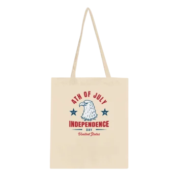 4th of July Canvas Tote Bag | Patriotic - All Apparel & Gifts, 4th of July Patriotic Shirts & Gifts, Tote bag