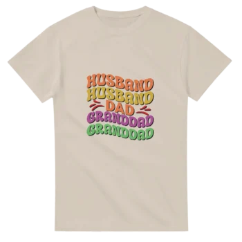 Husband Dad Granddad Tee | Triple Role Graphic Shirt - All Apparel & Gifts