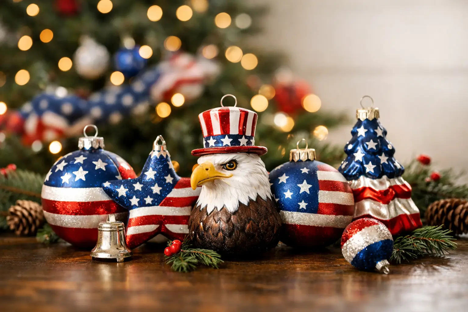 12 Patriotic Christmas Ornaments Ideas to Gift