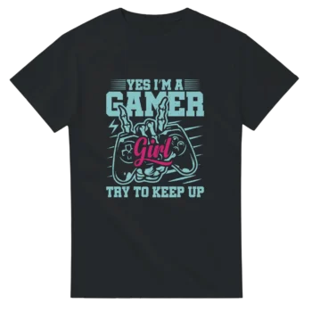 Girl Gamer T Shirt - Soft Unisex Graphic Tee - All Apparel & Gifts, T-Shirts, Video & Games