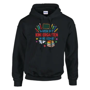 First Day of School Hoodie | Cozy Pullover Sweatshirt - All Apparel & Gifts, Funny Quotes, Hoodies