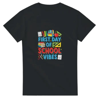 First Day of School Graphic Tee | Unisex Cotton Shirt - All Apparel & Gifts