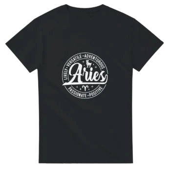 Aries 01 Graphic T-Shirt | Bold Zodiac Tee - All Apparel & Gifts