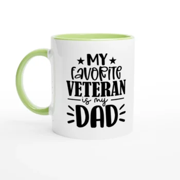 My Favorite Veteran is My Dad Mug - All Apparel & Gifts, Military, Mugs