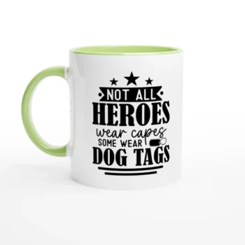 Dog Tags Military Coffee Mug 11oz Ceramic - All Apparel & Gifts, Military, Mugs