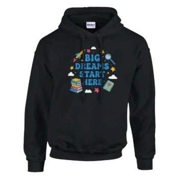 First Day of School Hoodie | Cozy Pullover Sweatshirt - All Apparel & Gifts, Funny Quotes, Hoodies