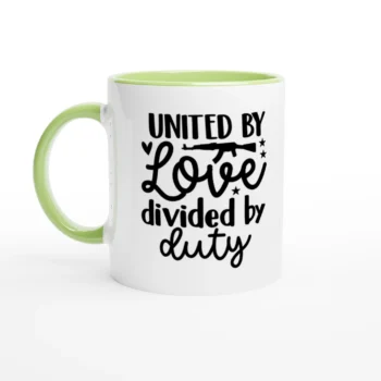 United by Love Divided by Duty Mug - All Apparel & Gifts, Military, Mugs