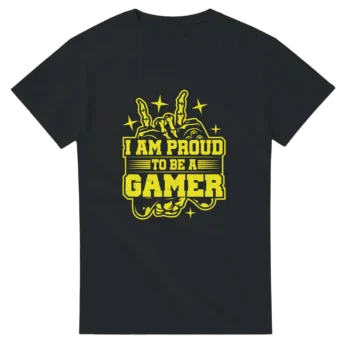 Proud to be a Gamer T-Shirt | Bold Gaming Tee - All Apparel & Gifts, T-Shirts, Video & Games
