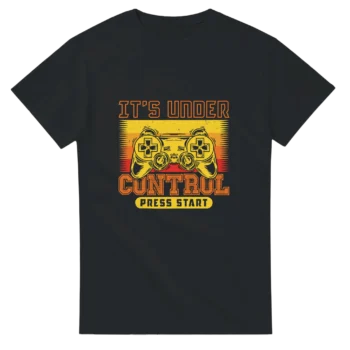 Press Start Gaming Tee | Retro Control Graphic T-Shirt - All Apparel & Gifts, T-Shirts, Video & Games