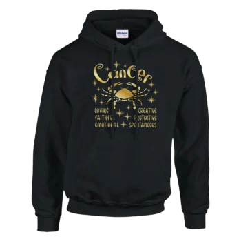 Cancer Gold Hoodie | Warm Fleece Pullover - All Apparel & Gifts