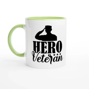Hero Veteran 11oz Ceramic Coffee Mug - All Apparel & Gifts, Military, Mugs