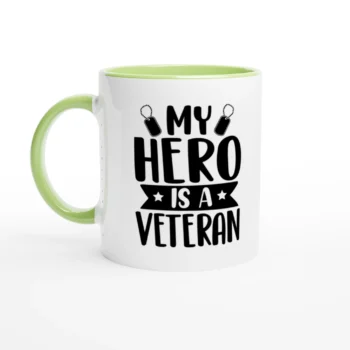 My Hero is a Veteran SVG Coffee Mug 11oz - All Apparel & Gifts, Military, Mugs
