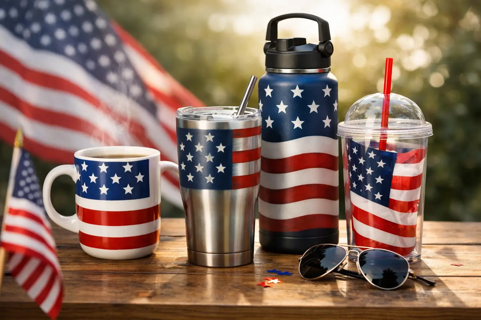 Patriotic Mugs or Tumblers for Everyday Pride