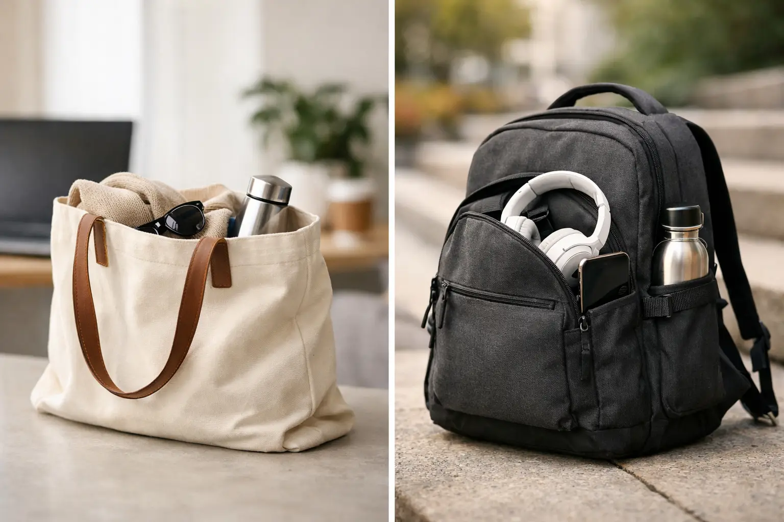 Tote Bags Versus Backpacks for Everyday Life